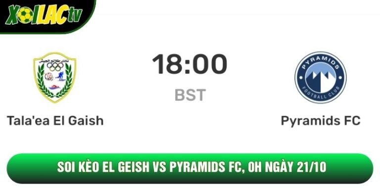 Soi Kèo El Geish Vs Pyramids Fc, 0h Ngày 21/10 - Giải Vđqg Ai Cập 2026